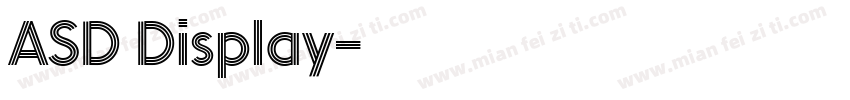 ASD Display字体转换